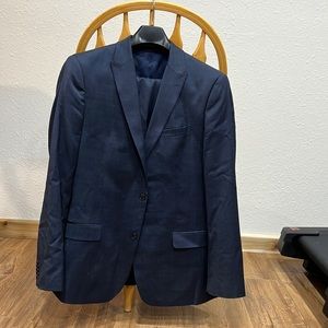 Ben Sherman Plectrum Navy suit. Coat size 44 Long pants 38/30